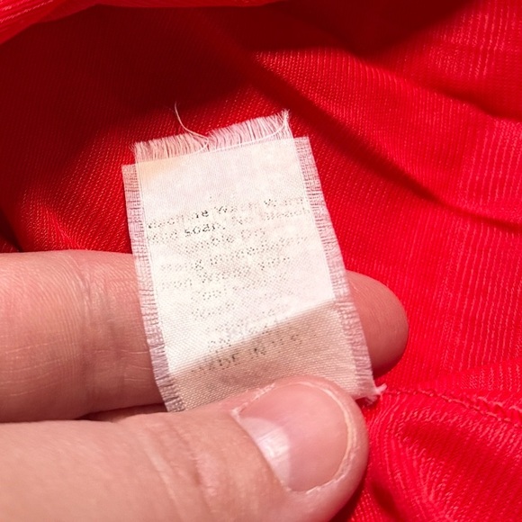 Vintage 70s Red Maxi Lounge Dress – Lace Trim Boho Peasant Style (Size M USA) - Picture 11 of 11